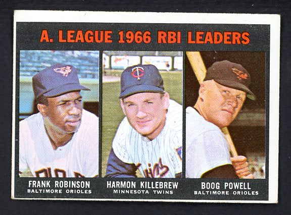 1967 Topps Baseball #241 A.L. RBI Leaders Robinson VG-EX 466016