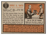 1962 Topps Baseball #531 Bobby Smith Cardinals EX 466030