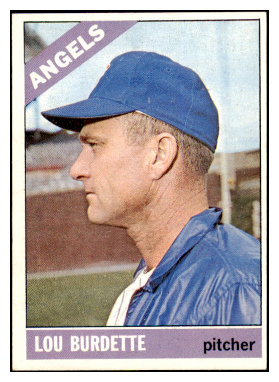 1966 Topps Baseball #299 Lou Burdette Angels EX-MT 466050