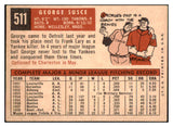 1959 Topps Baseball #511 George Susce Tigers EX 466052