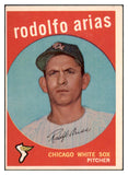 1959 Topps Baseball #537 Rodolfo Arias White Sox EX 466053