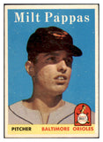 1958 Topps Baseball #457 Milt Pappas Orioles EX-MT 466057
