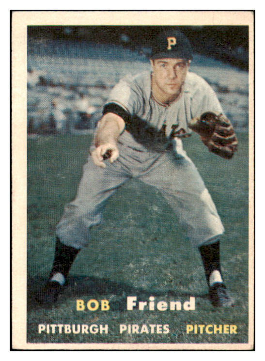 1957 Topps Baseball #150 Bob Friend Pirates VG-EX 466075