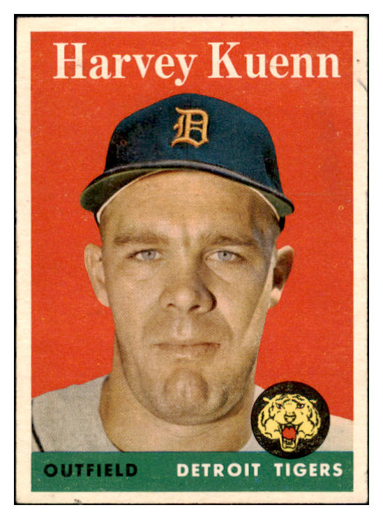 1958 Topps Baseball #434 Harvey Kuenn Tigers VG 466079