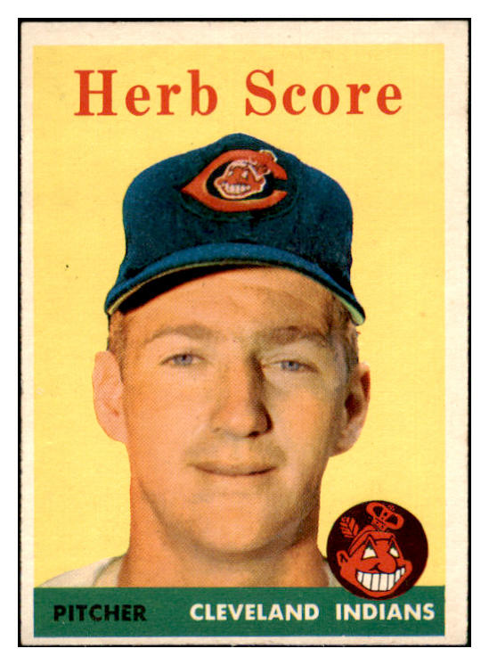 1958 Topps Baseball #352 Herb Score Indians EX-MT 466083