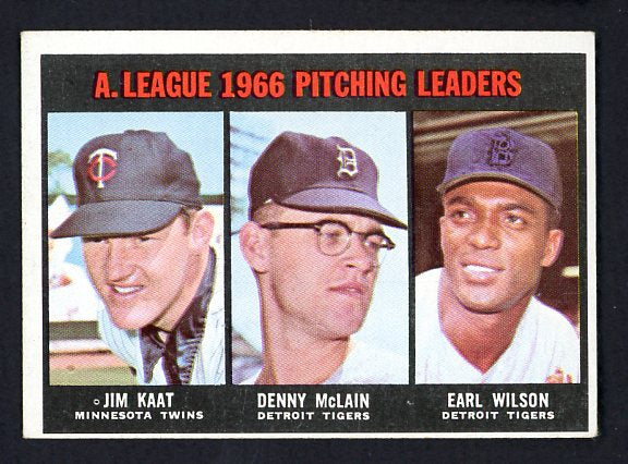 1967 Topps Baseball #235 A.L. Win Leaders Jim Kaat EX-MT 466104