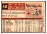 1959 Topps Baseball #541 Bob Thurman Reds EX 466112