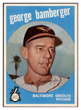 1959 Topps Baseball #529 George Bamberger Orioles NR-MT 466114