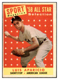1958 Topps Baseball #483 Luis Aparicio A.S. White Sox EX+/EX-MT 466117