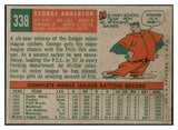 1959 Topps Baseball #338 Sparky Anderson Phillies EX 466131