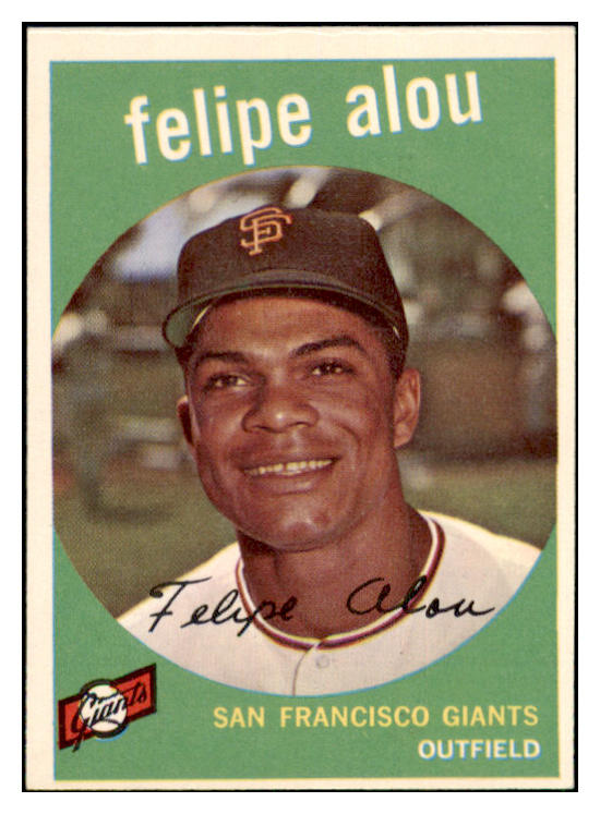1959 Topps Baseball #102 Felipe Alou Giants EX-MT 466132