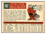1959 Topps Baseball #102 Felipe Alou Giants EX-MT 466132
