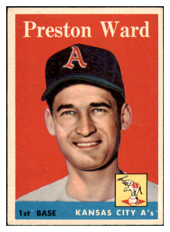 1958 Topps Baseball #450 Preston Ward A's EX-MT 466140