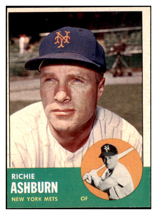 1963 Topps Baseball #135 Richie Ashburn Mets EX-MT 466154