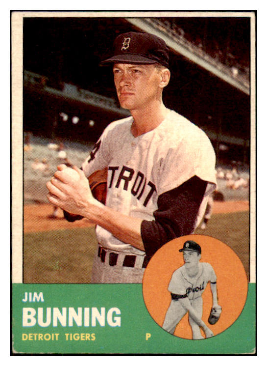 1963 Topps Baseball #365 Jim Bunning Tigers EX-MT 466156