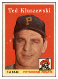 1958 Topps Baseball #178 Ted Kluszewski Pirates VG-EX 466172