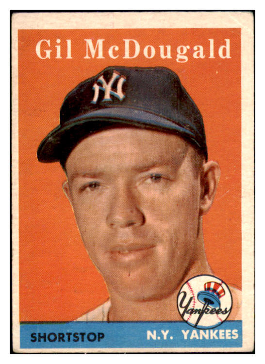 1958 Topps Baseball #020 Gil McDougald Yankees VG 466184