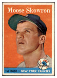 1958 Topps Baseball #240 Bill Skowron Yankees VG-EX 466185