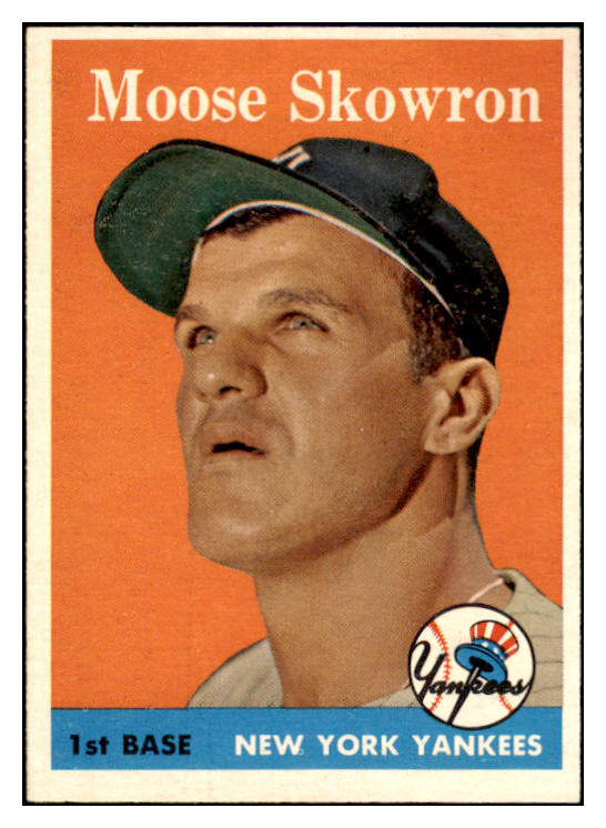 1958 Topps Baseball #240 Bill Skowron Yankees EX+/EX-MT 466186