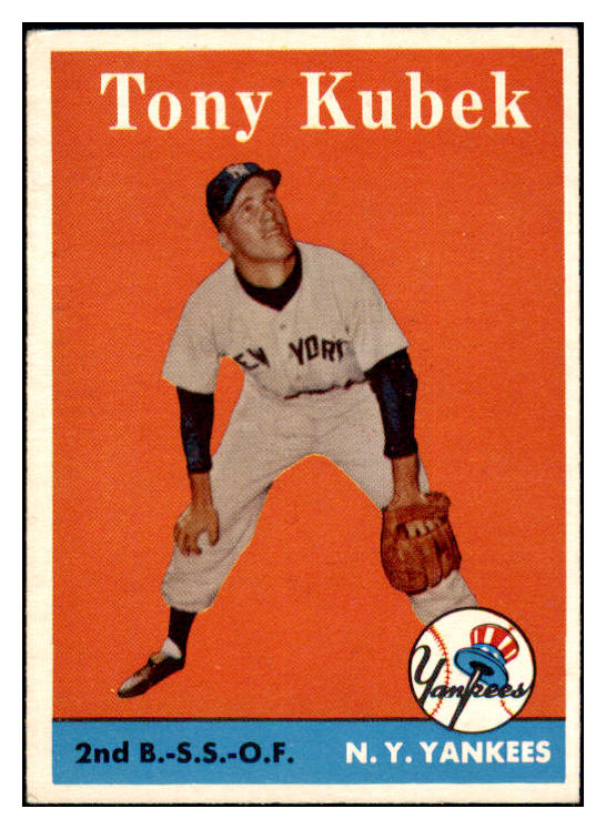 1958 Topps Baseball #393 Tony Kubek Yankees EX+/EX-MT 466187