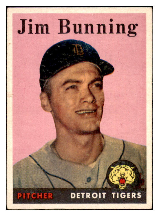 1958 Topps Baseball #115 Jim Bunning Tigers VG-EX 466217