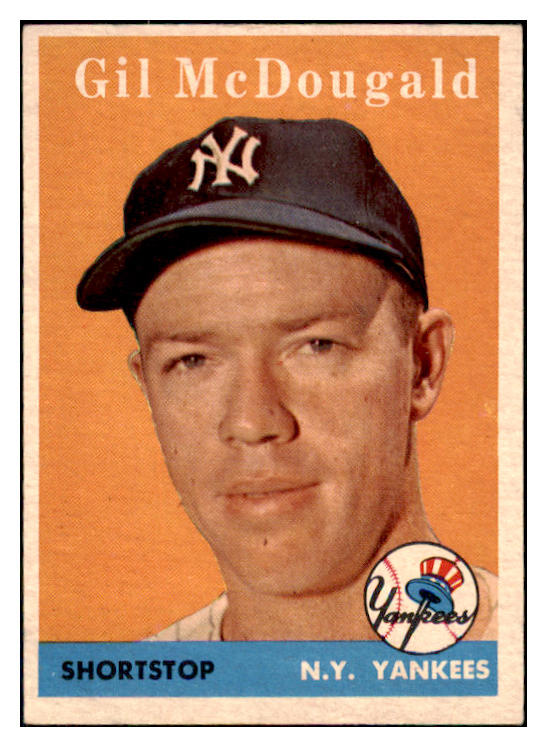 1958 Topps Baseball #020 Gil McDougald Yankees VG-EX 466219