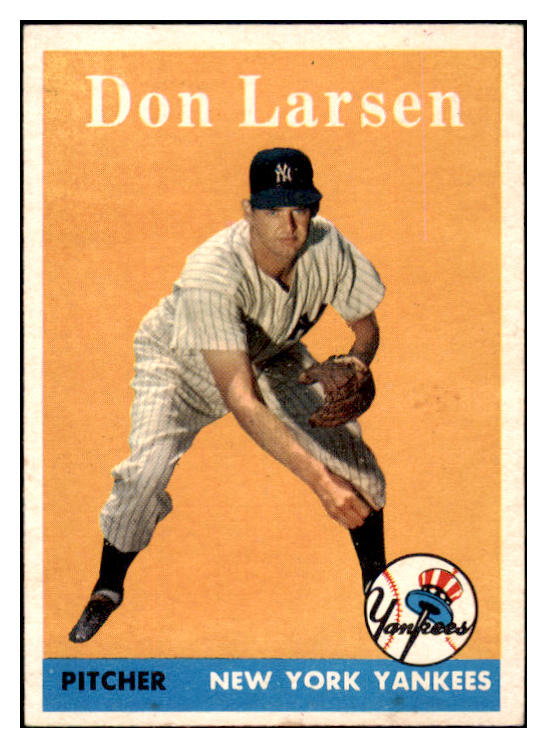 1958 Topps Baseball #161 Don Larsen Yankees EX 466220
