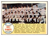 1958 Topps Baseball #019 San Francisco Giants Team VG-EX 466224