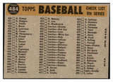 1960 Topps Baseball #484 Pittsburgh Pirates Team VG 466234