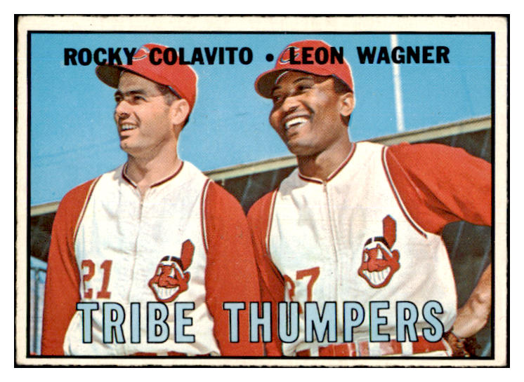 1967 Topps Baseball #109 Rocky Colavito Leon Wagner EX 466242