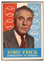 1959 Topps Baseball #001 Ford Frick Commissioner VG-EX 466251
