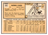 1963 Topps Baseball #445 Norm Cash Tigers NR-MT 466258