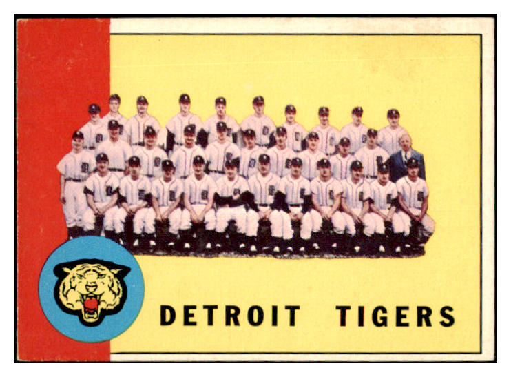 1963 Topps Baseball #552 Detroit Tigers Team EX-MT 466277