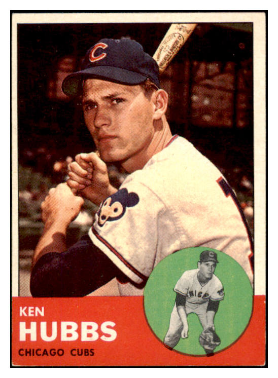 1963 Topps Baseball #015 Ken Hubbs Cubs VG-EX 466279