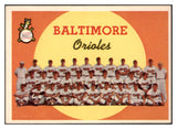 1959 Topps Baseball #048 Baltimore Orioles Team EX-MT 466285