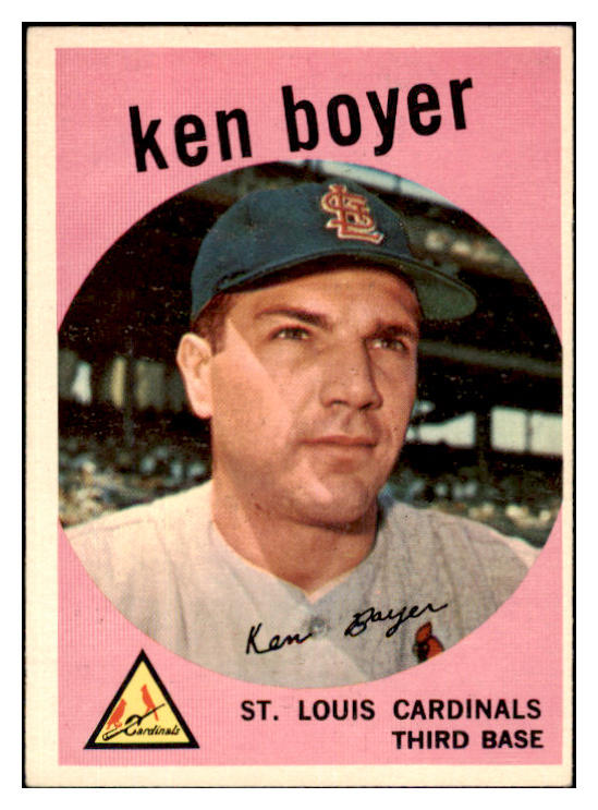 1959 Topps Baseball #325 Ken Boyer Cardinals EX 466295