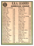 1967 Topps Baseball #233 A.L. ERA Leaders Gary Peters EX 466308