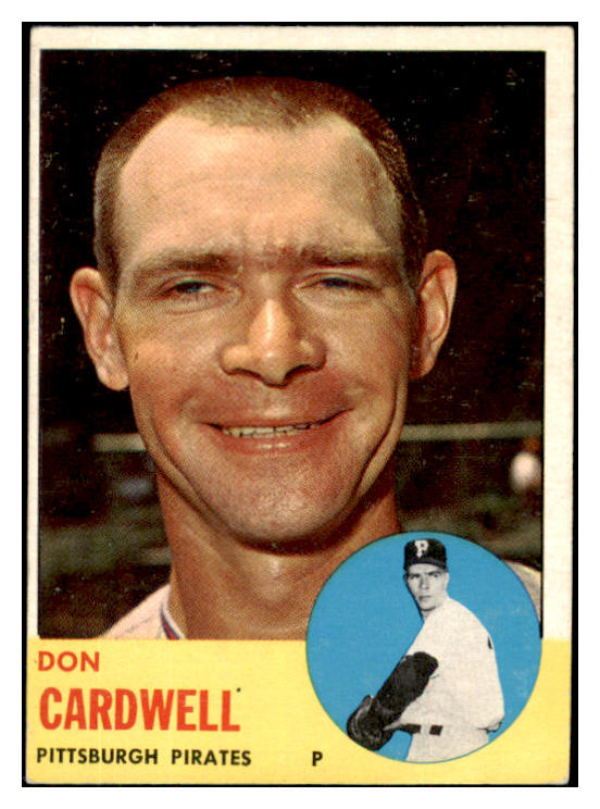 1963 Topps Baseball #575 Don Cardwell Pirates VG-EX 466319