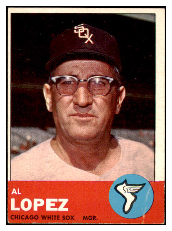 1963 Topps Baseball #458 Al Lopez White Sox VG-EX 466320