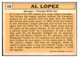 1963 Topps Baseball #458 Al Lopez White Sox VG-EX 466320