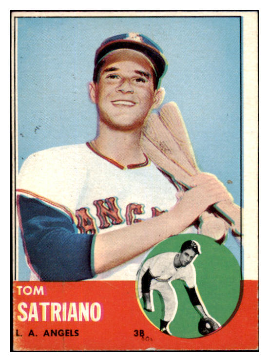 1963 Topps Baseball #548 Tom Satriano Angels VG 466323