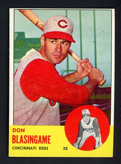1963 Topps Baseball #518 Don Blasingame Reds EX 466325