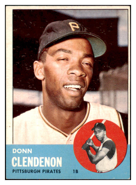 1963 Topps Baseball #477 Donn Clendenon Pirates EX-MT 466329