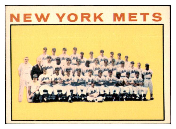 1964 Topps Baseball #027 New York Mets Team EX-MT 466340