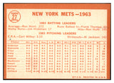 1964 Topps Baseball #027 New York Mets Team EX-MT 466340
