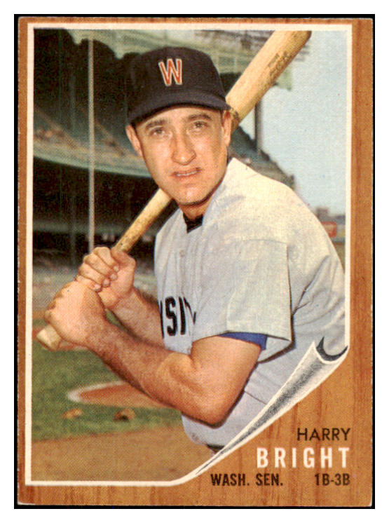 1962 Topps Baseball #551 Harry Bright Senators EX 466343