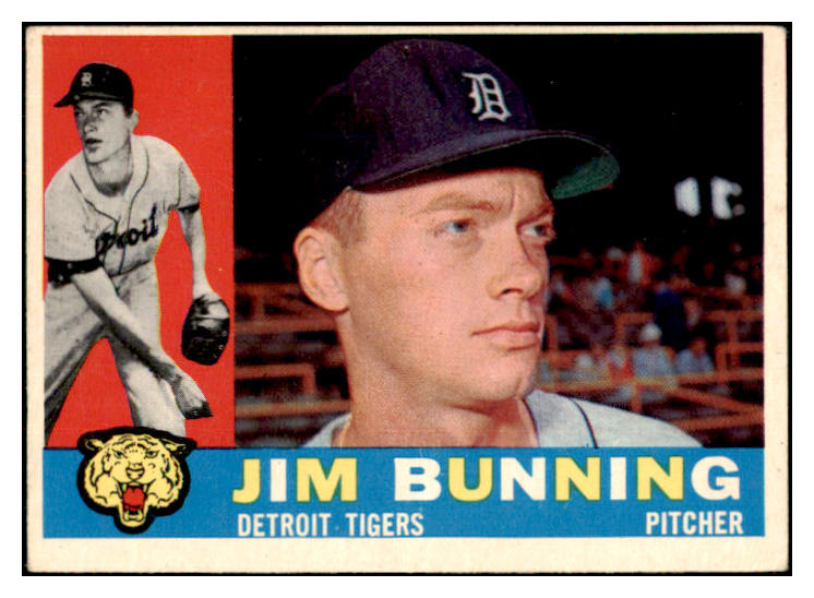 1960 Topps Baseball #502 Jim Bunning Tigers VG-EX 466346