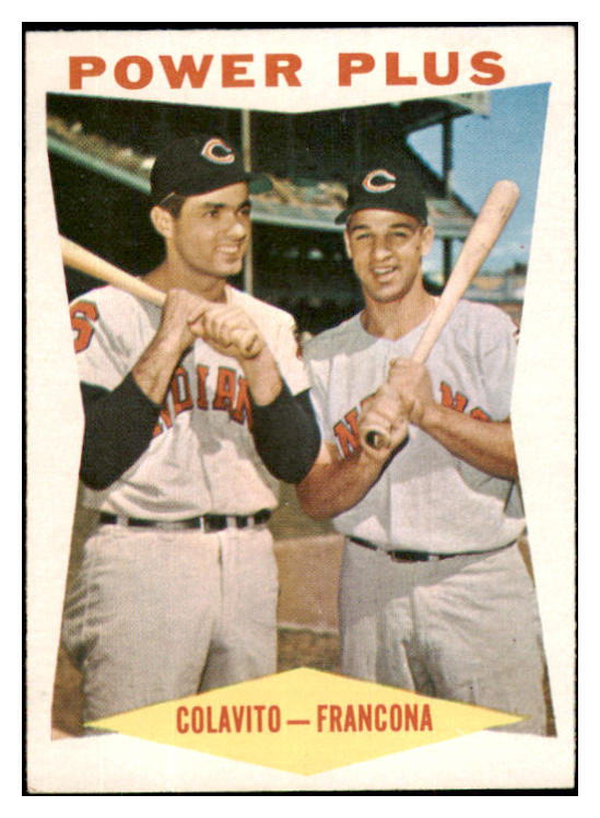 1960 Topps Baseball #260 Rocky Colavito Tito Francona EX 466351