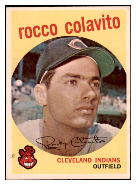 1959 Topps Baseball #420 Rocky Colavito Indians VG-EX 466358