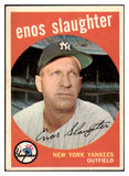 1959 Topps Baseball #155 Enos Slaughter Yankees VG-EX 466365